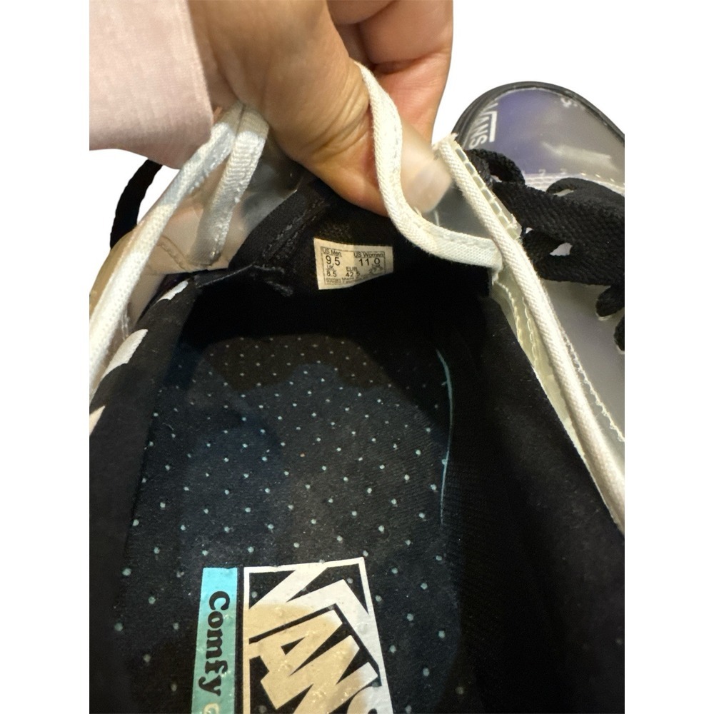 Vans Black and White Logo Sneakers - Picture 3 of 5